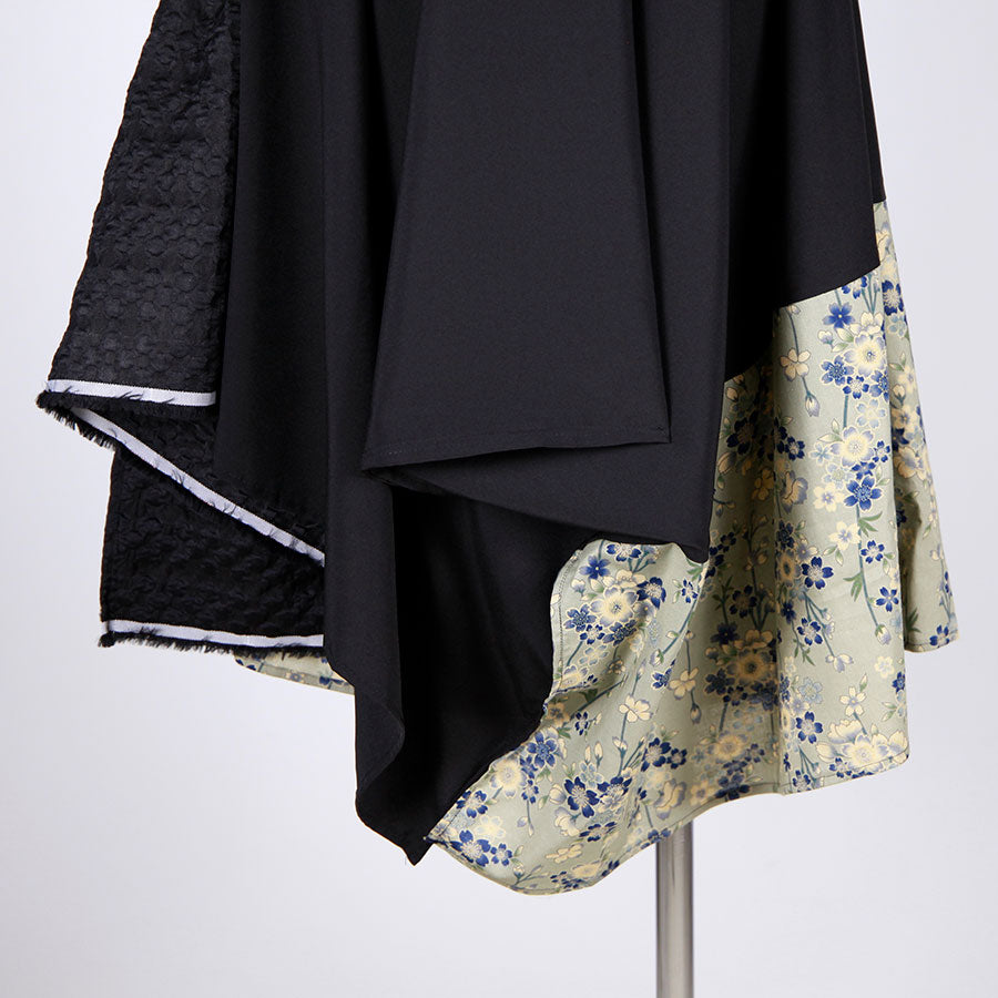 【一点物】TKg 蒼い桜 デザインスカート