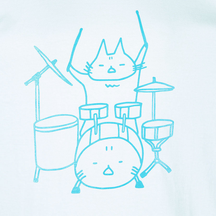 MINT NeKO Tama T-shirt / WH-BL・XL