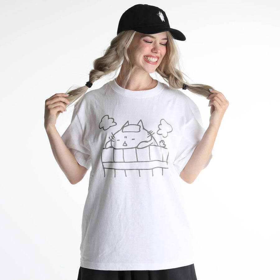 MINT NeKO Bathing T-shirt / WH ・ S