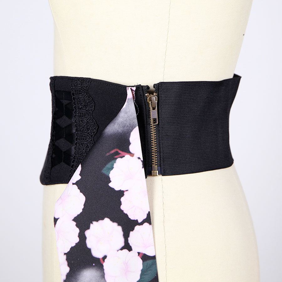 Moriguchika Exotic Romantic Obi Belt Plus Size / BK-PK