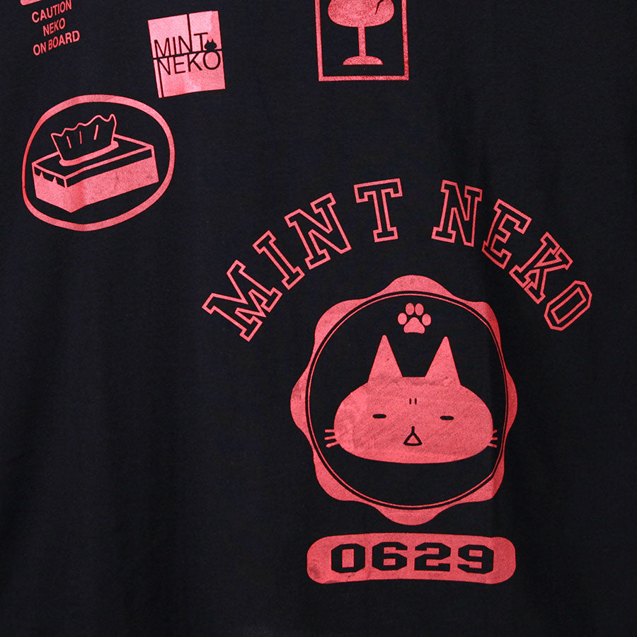 MINT NeKO Dry Cool Big T-shirt / BK-ORG