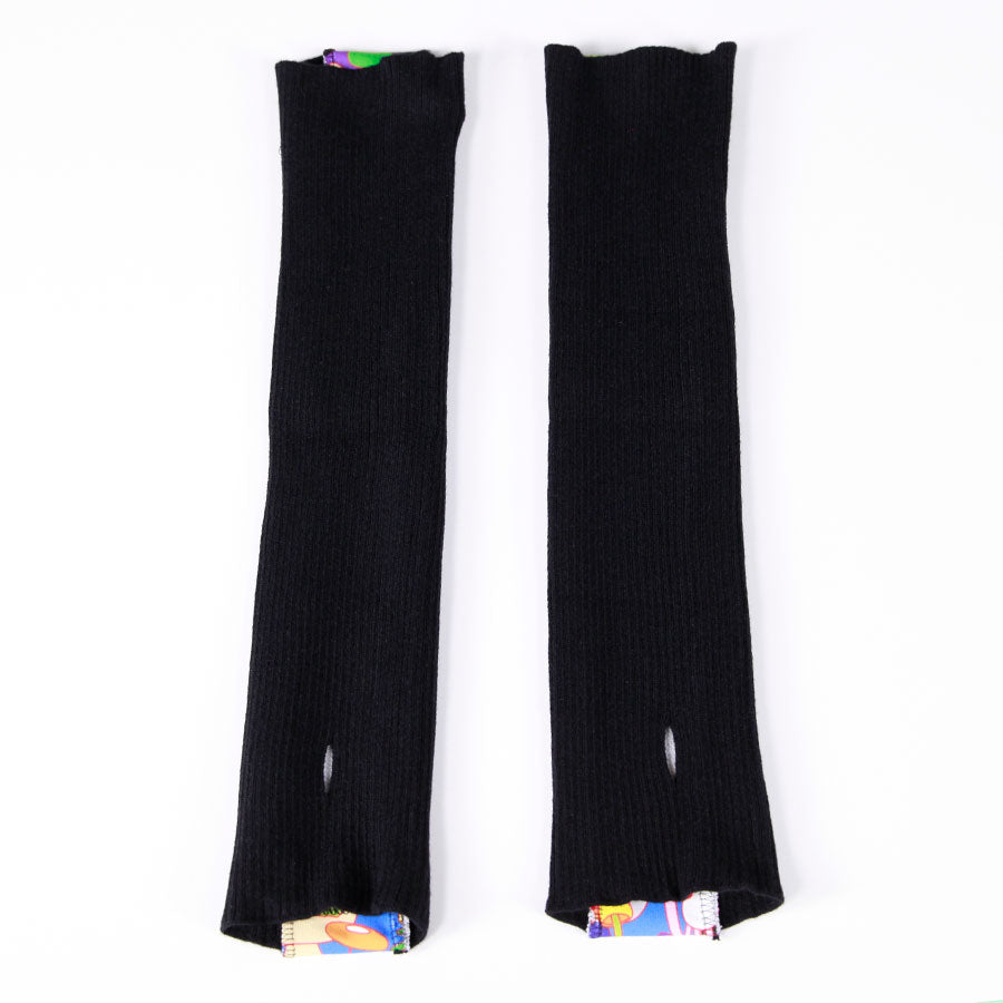 MINT NeKO グラフィック切替アームカバー BK-YEL