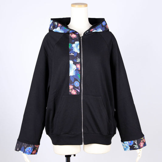 gouk 薄手カットソーパーカー BK-BL