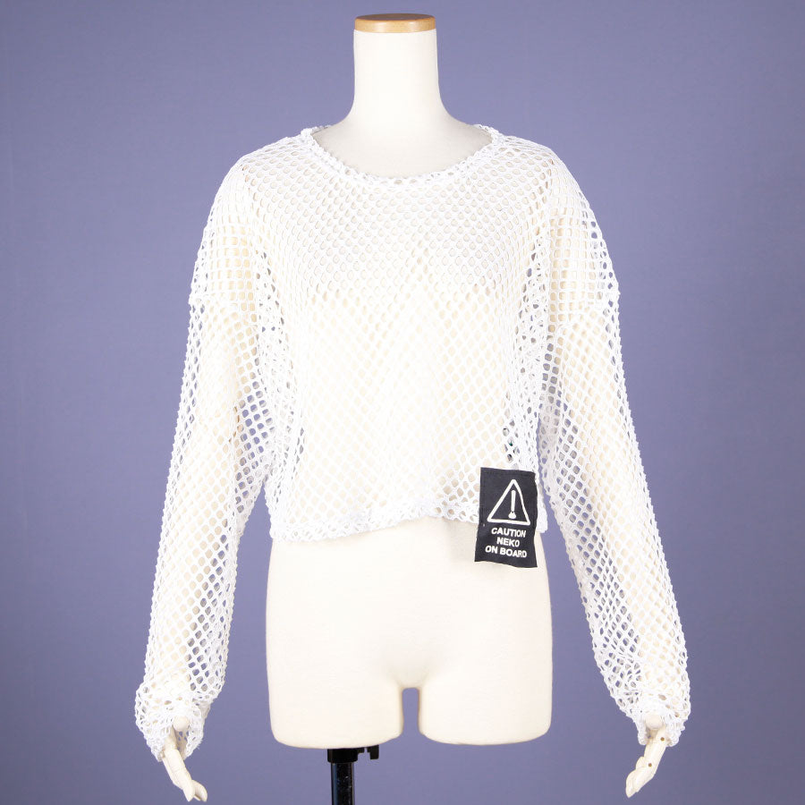 MINT NeKO Mesh Tops / WH-ORG