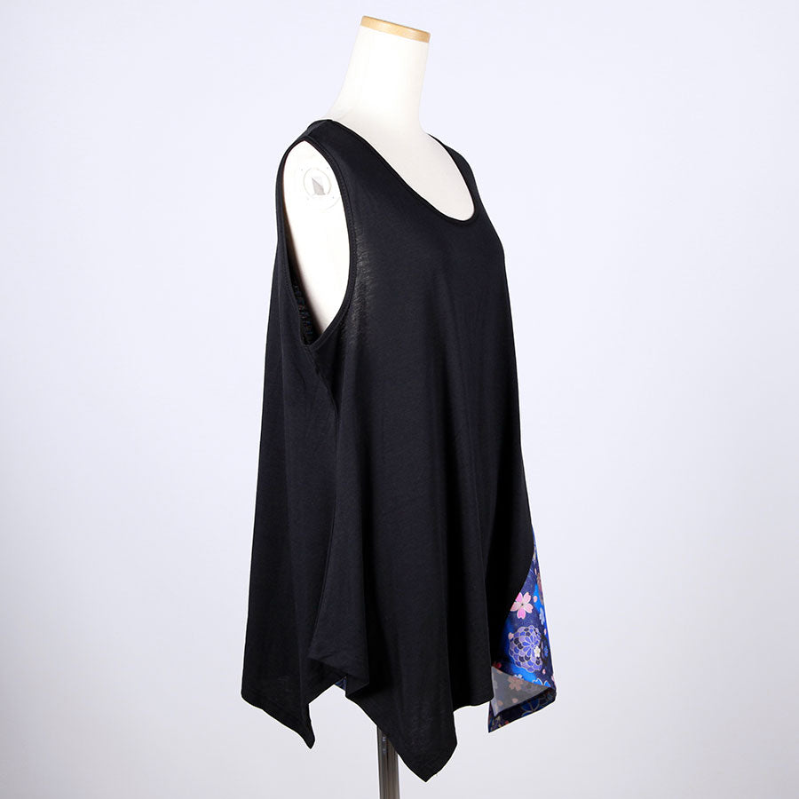 gouk Fluttering Tank top / BK-BL
