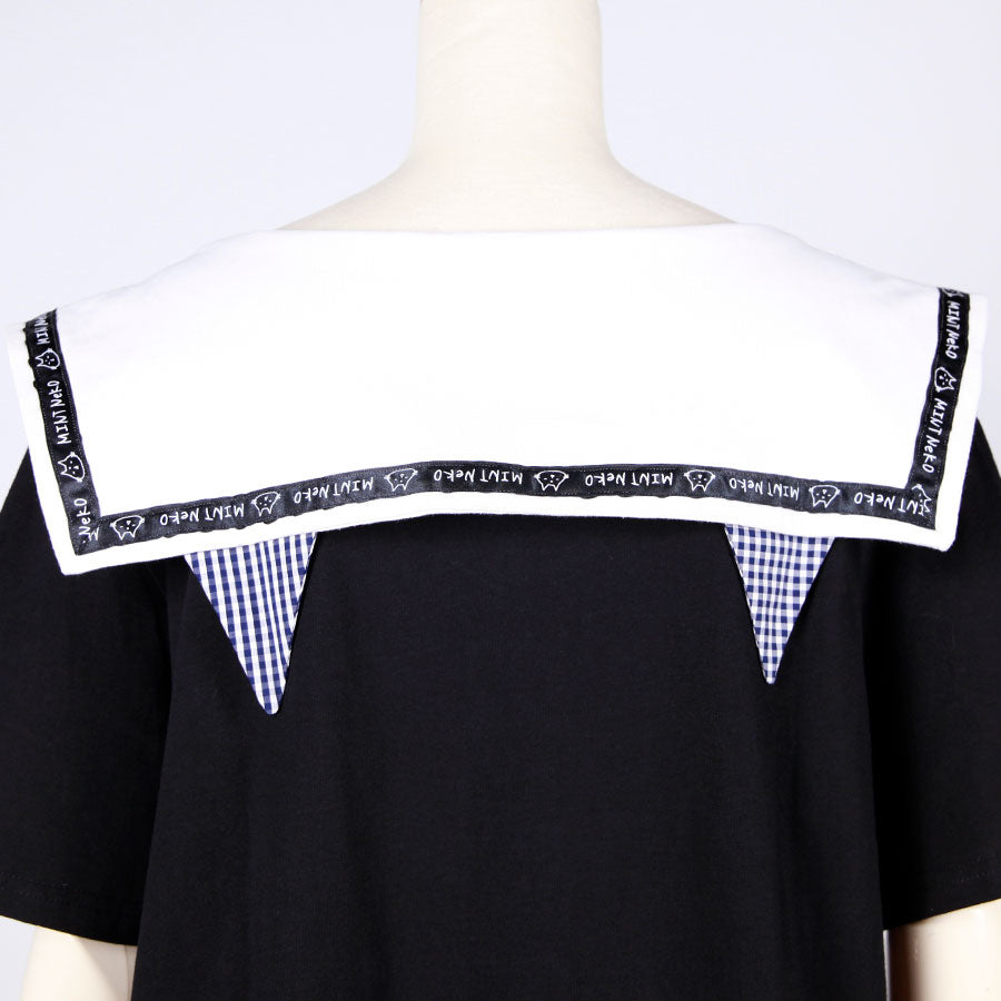 MINT NeKO Sailor Collar Tops / BK