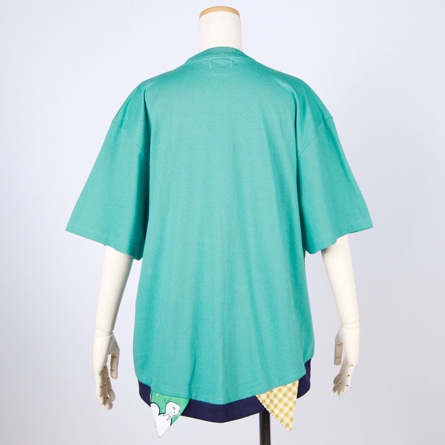 MINT NeKO Hand Printed Cat Ears Tops / C