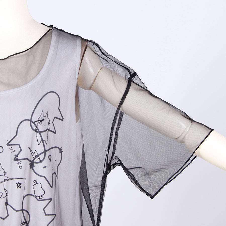 MINT NeKO See-through Layered Tops / C