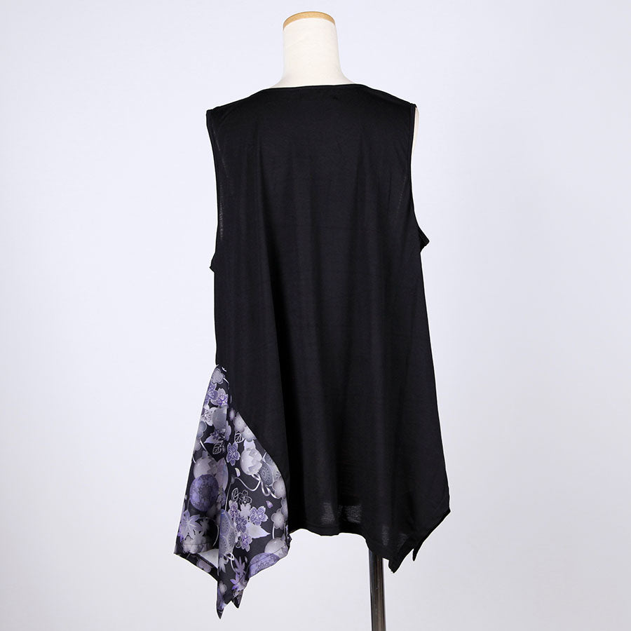 gouk Fluttering Tank top / BK-GY
