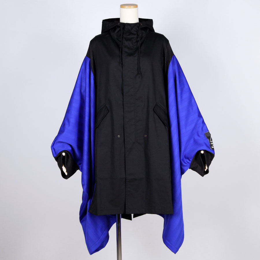 MINT NeKO ワイドモッズコート BK-BL
