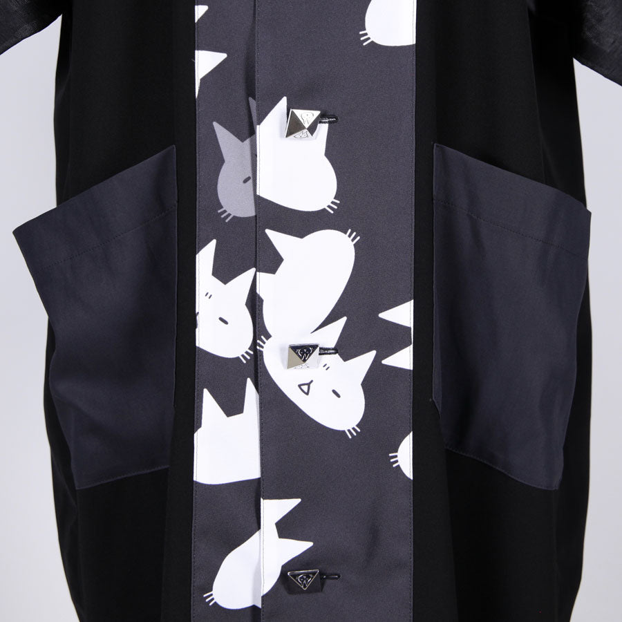 MINT NeKO パッチワークシャツジャケット