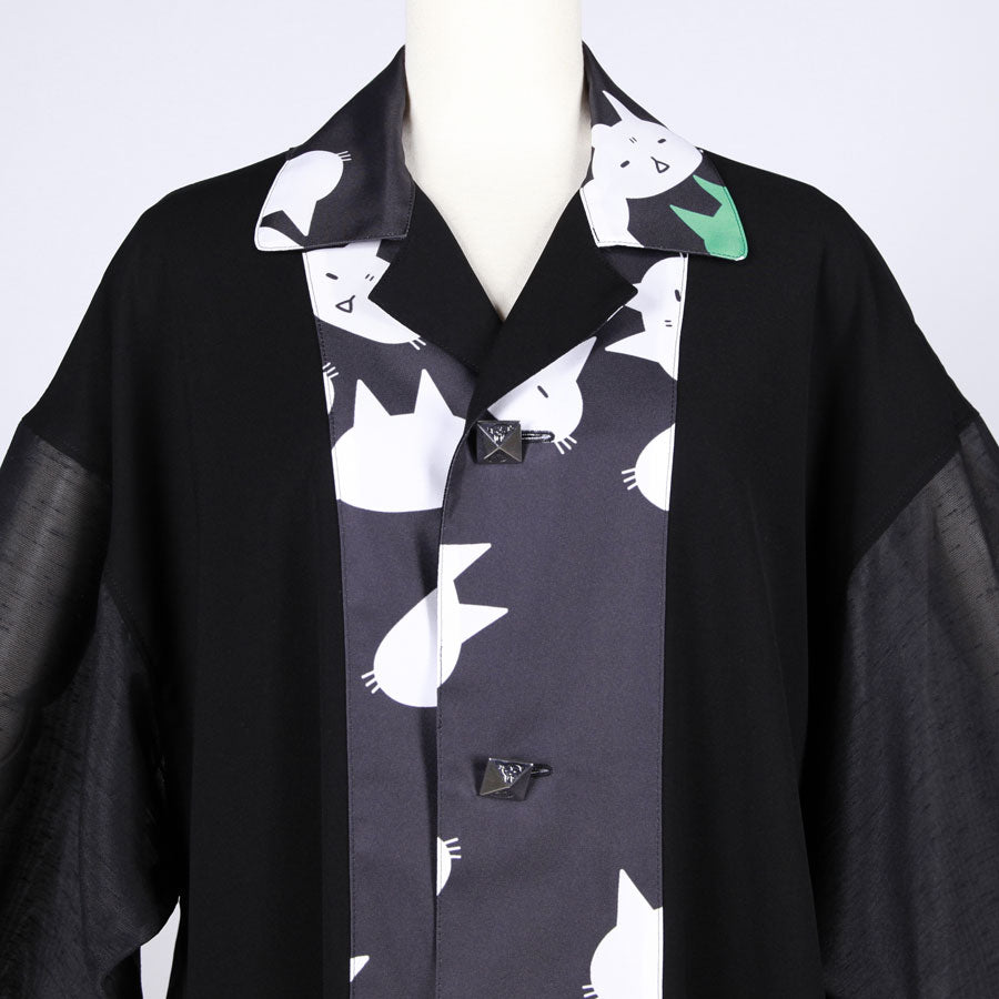 MINT NeKO パッチワークシャツジャケット