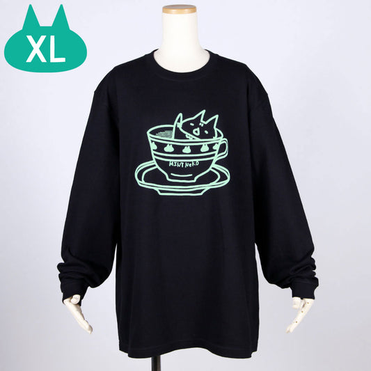 MINT NeKO Tea Party Long Sleeve T-shirt / XL