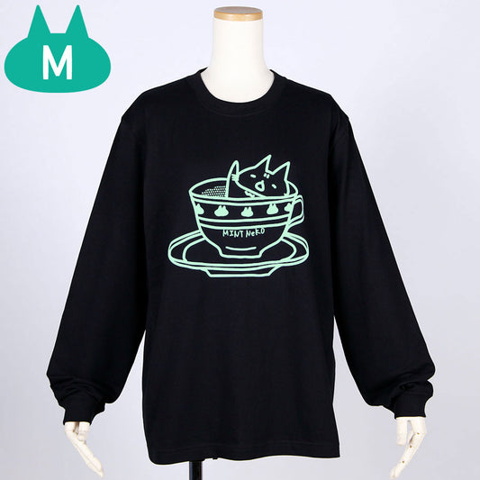 MINT NeKO Tea Party Long Sleeve T-shirt・M