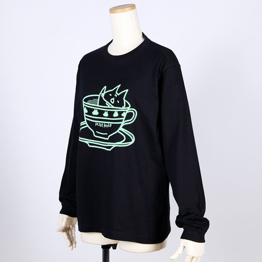 MINT NeKO Tea Party Long Sleeve T-shirt・S