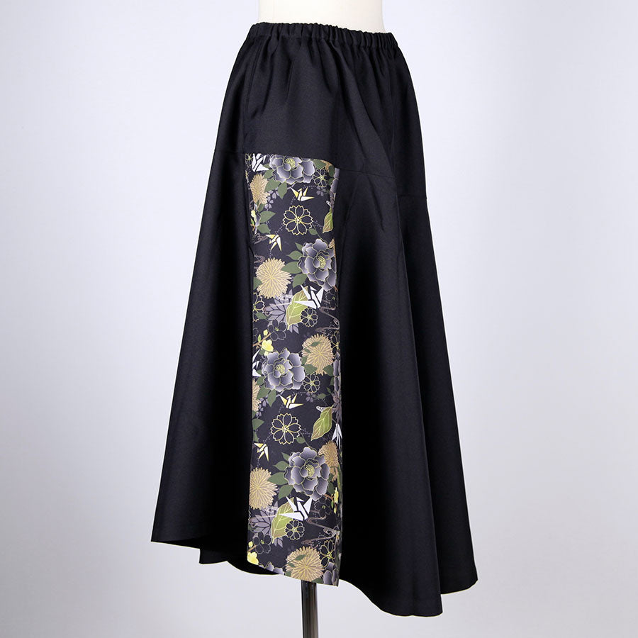 gouk 6枚切り替えフレアースカート BK-KHA