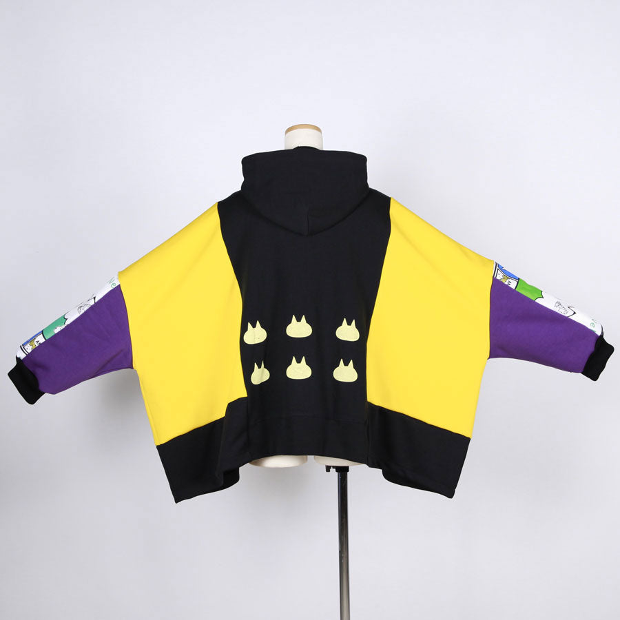MINT NeKO Patchwork Wide Hoodie / C