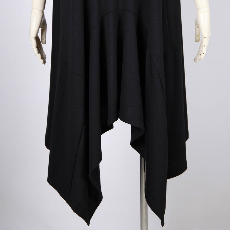 【一点物】TKg 暗闇扇子 フード付きロングベスト