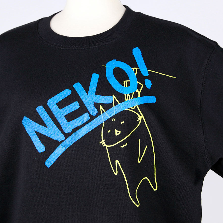 MINT NeKO Wagahai Hanging Sweatshirt / BK-BL