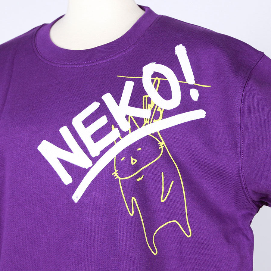 MINT NeKO Wagahai Hanging Sweatshirt / PUR-WH