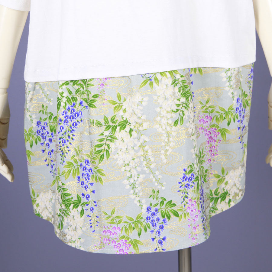 【一点物】TKg 秘色色の藤 スカート付きトップス