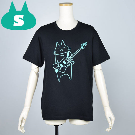 MINT NeKO ベースTシャツ BK-GRN・S