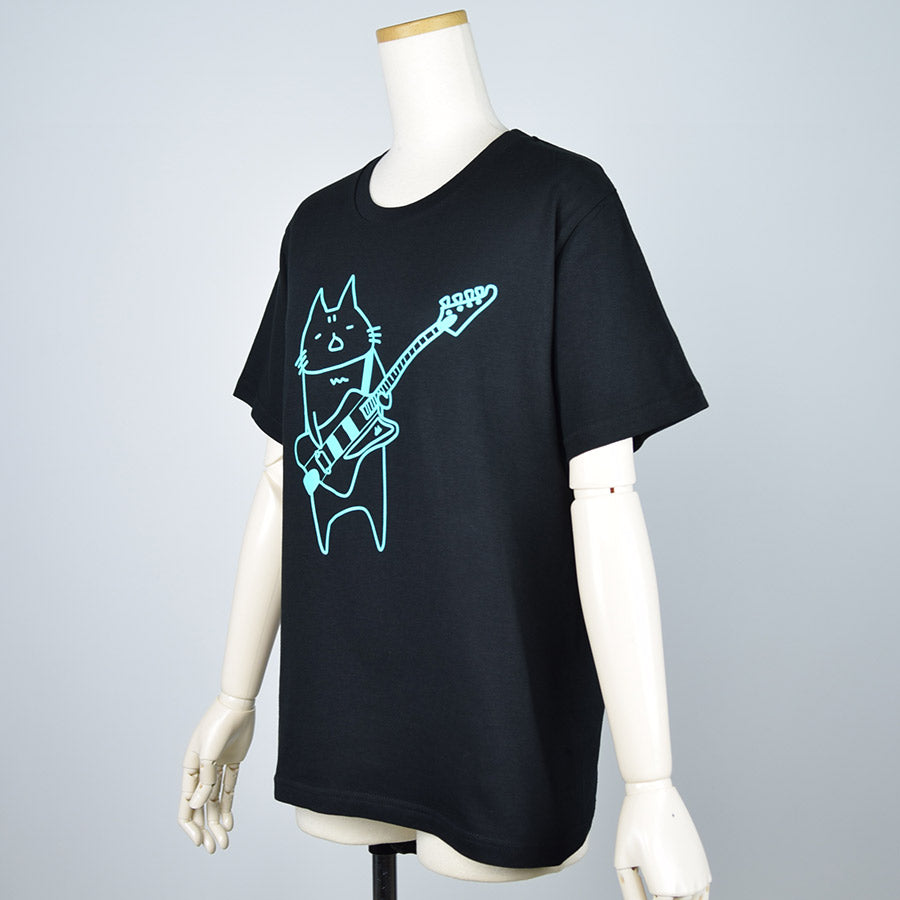 MINT NeKO ベースTシャツ BK-GRN・S