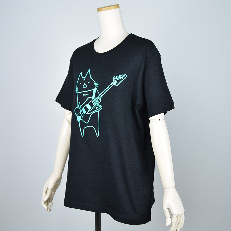 MINT NeKO Bass T-shirt BK-GRN・M