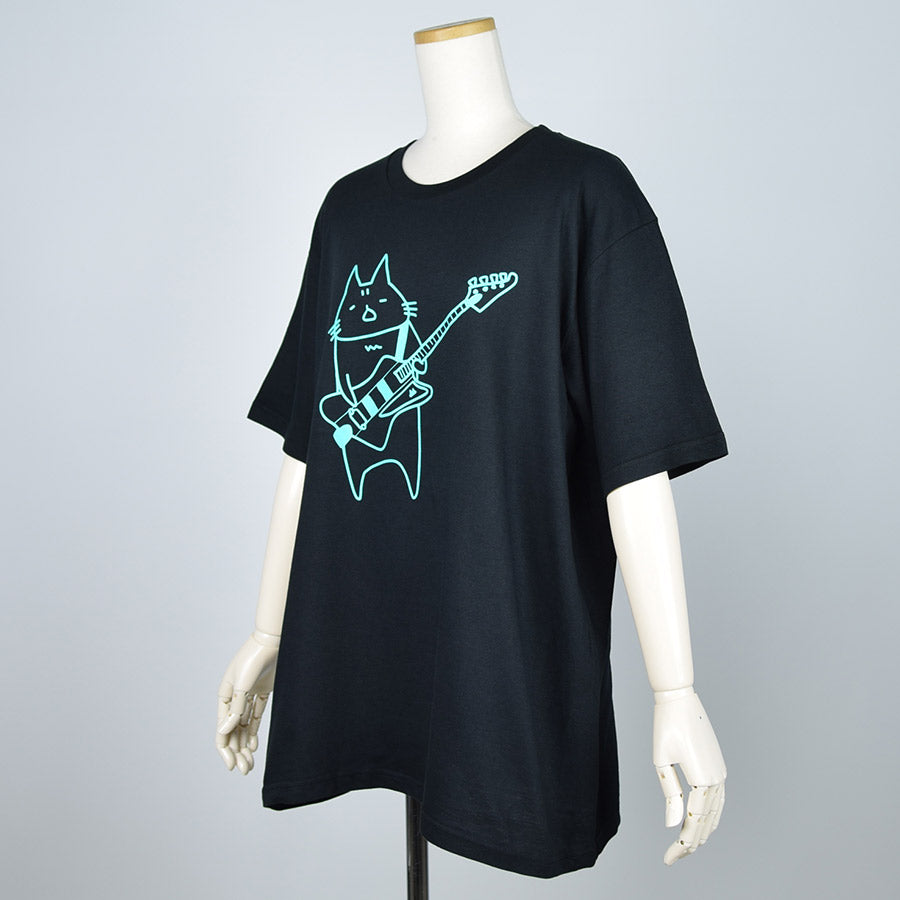 MINT NeKO Bass T-shirt BK-GRN・XL