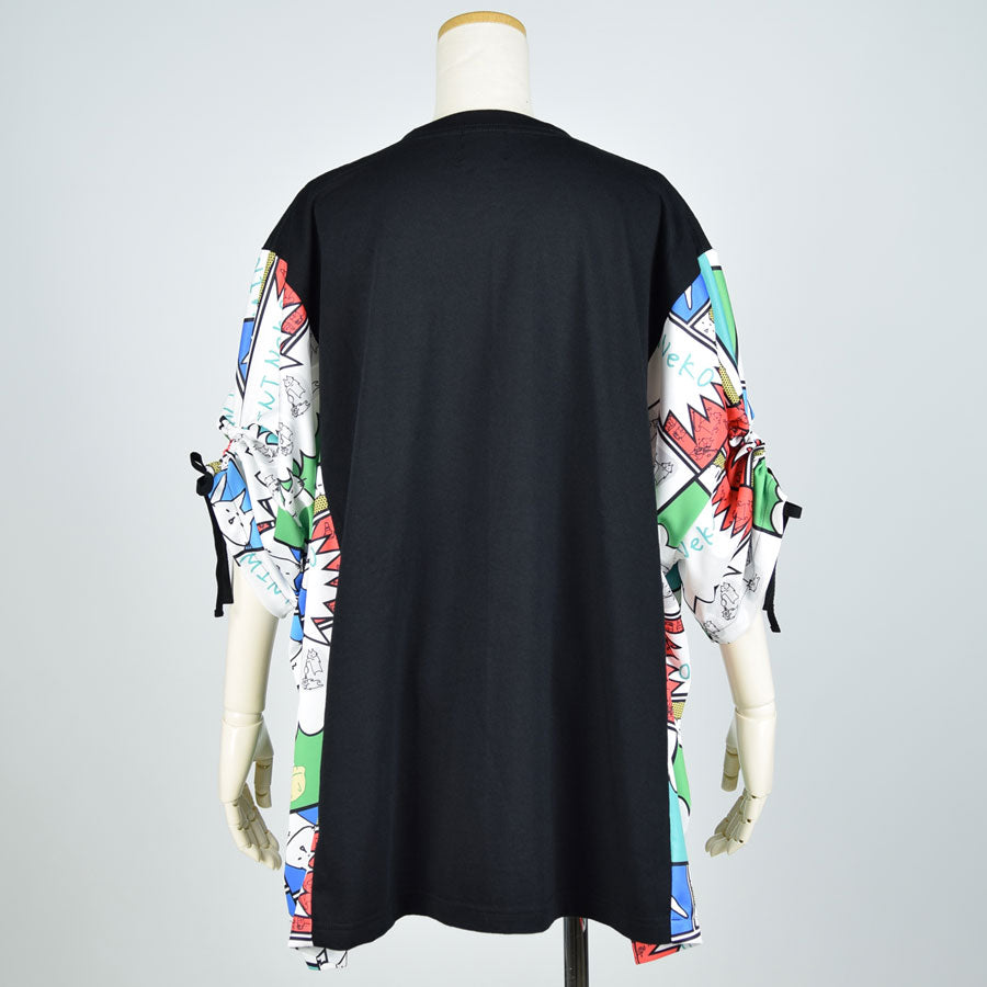 MINT NeKO Gather Sleeve Tops BK-GRN