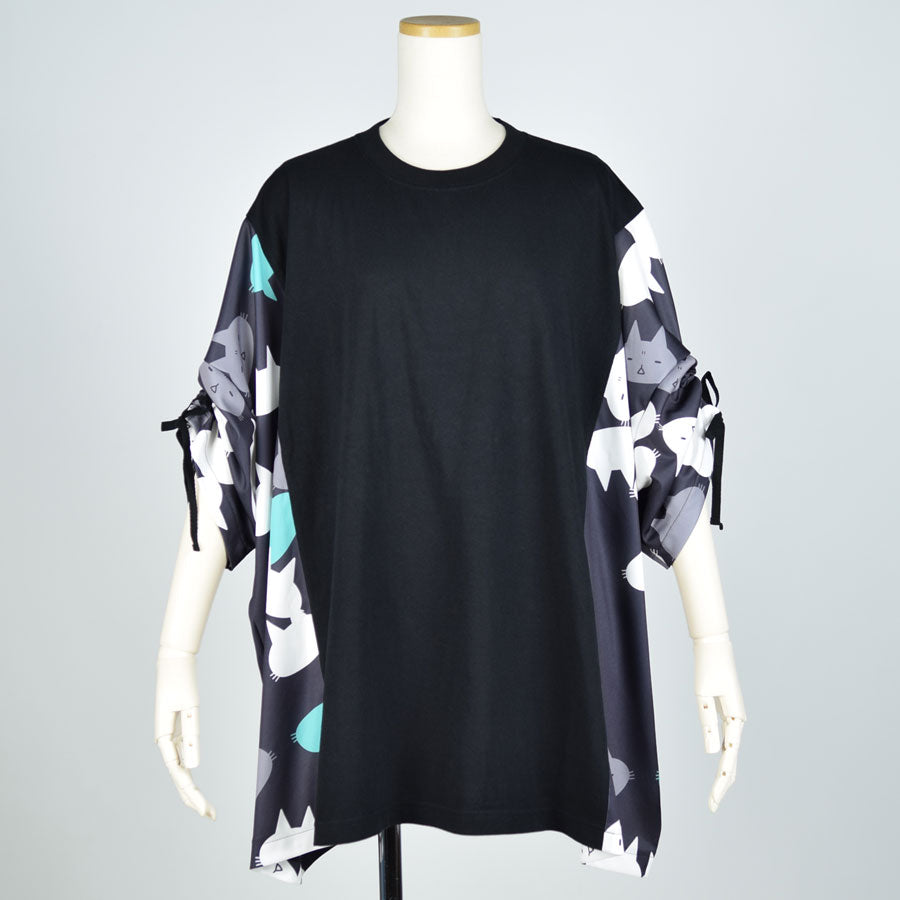 MINT NeKO Gather Sleeve Tops BK