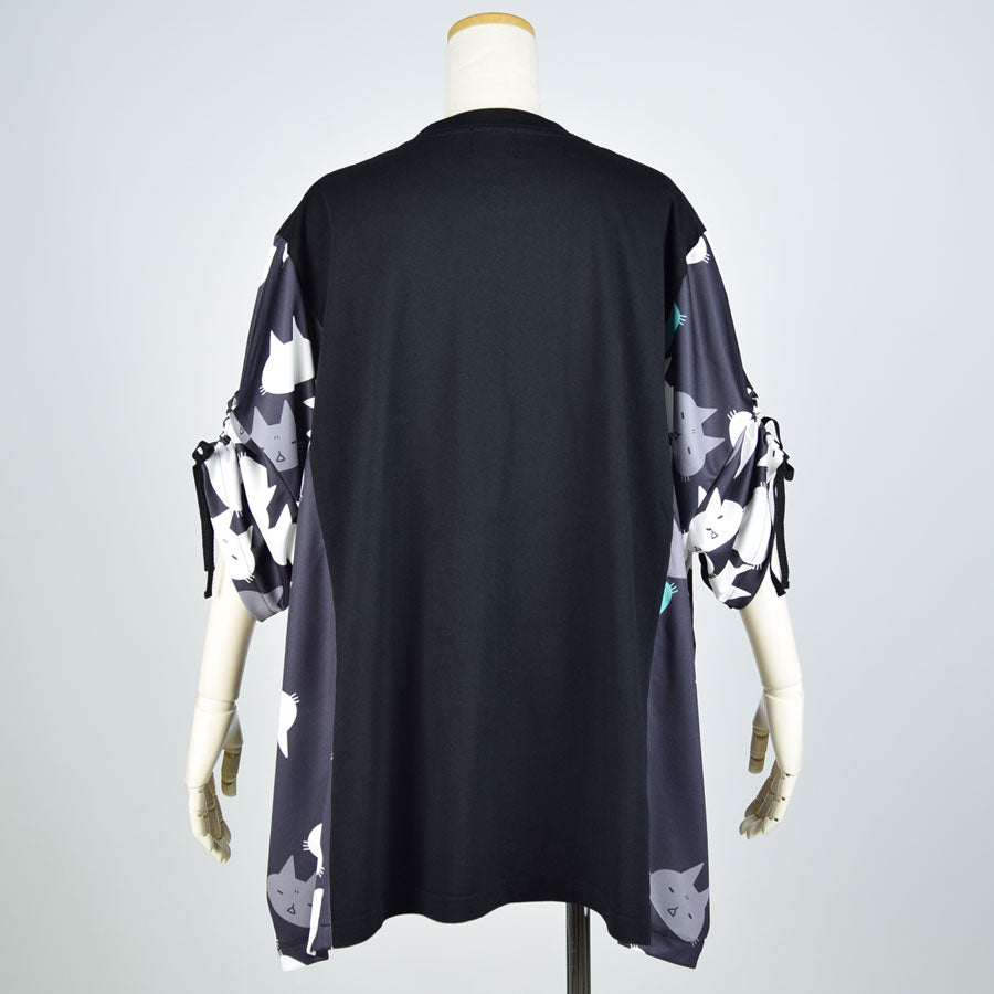 MINT NeKO Gather Sleeve Tops BK