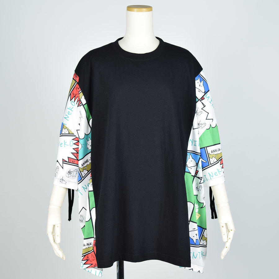 MINT NeKO Gather Sleeve Tops BK-GRN