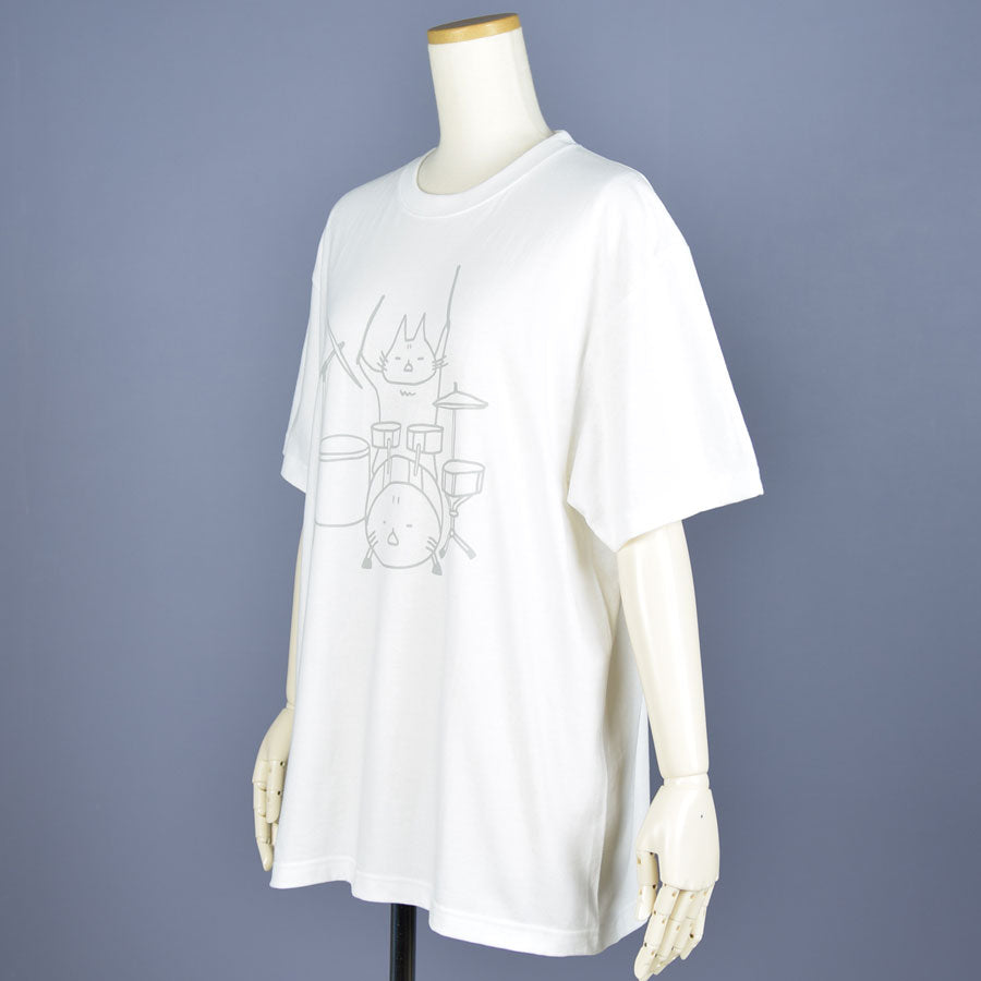MINT NeKO Tama T -shirt WH ・ L