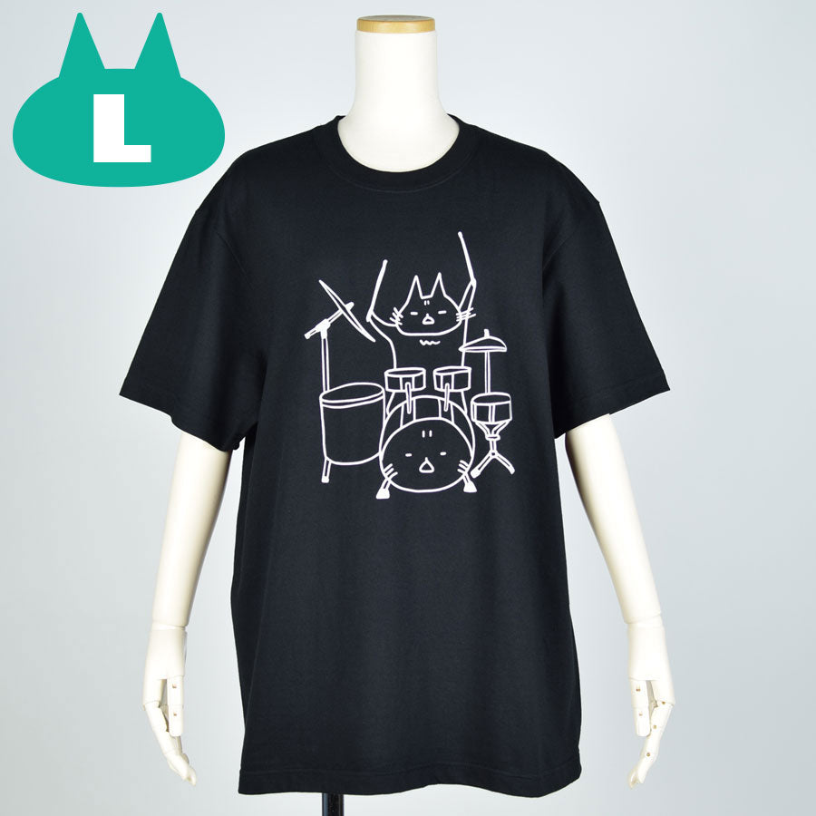 MINT NeKO Tama T -shirt BK ・ L