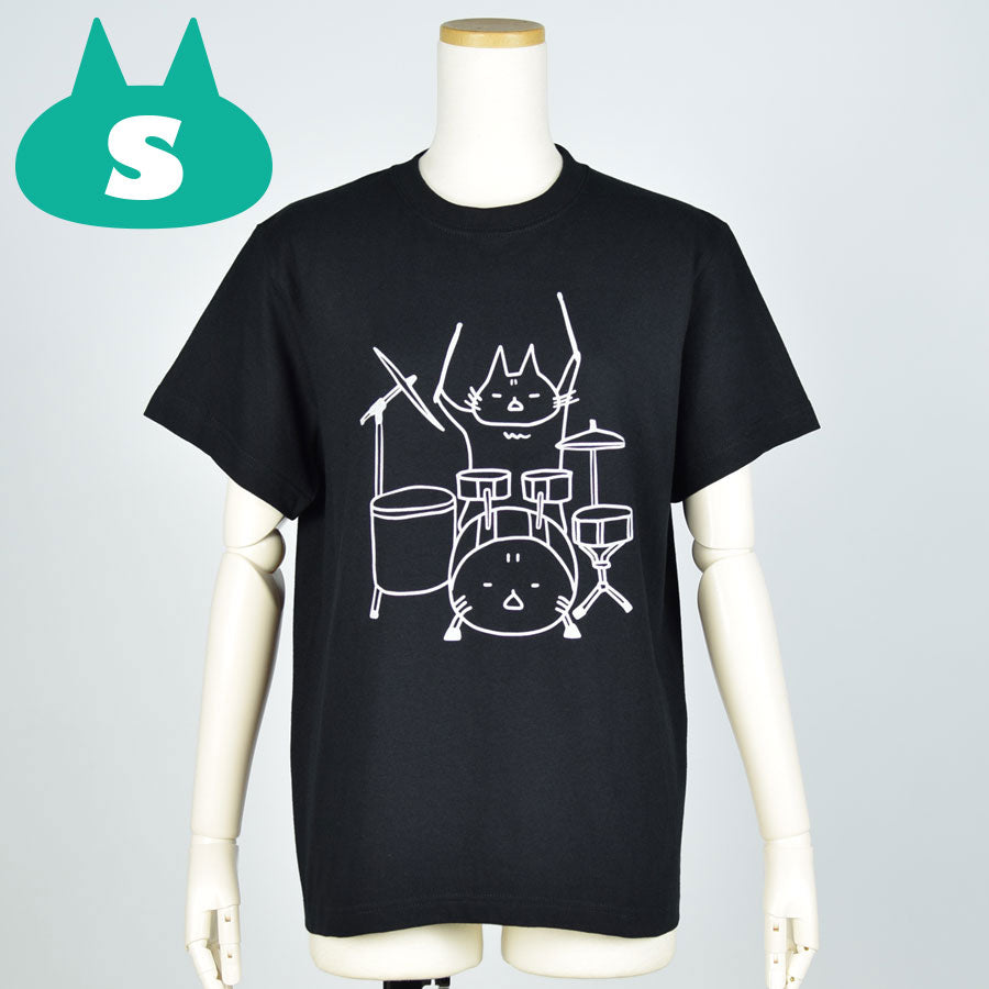 MINT NeKO Tama T -shirt BK ・ S