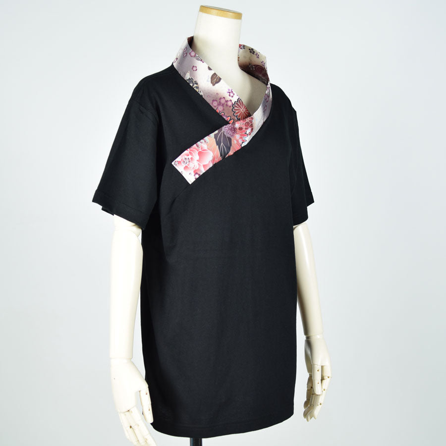 gouk Kimono Collar T -shirt / D