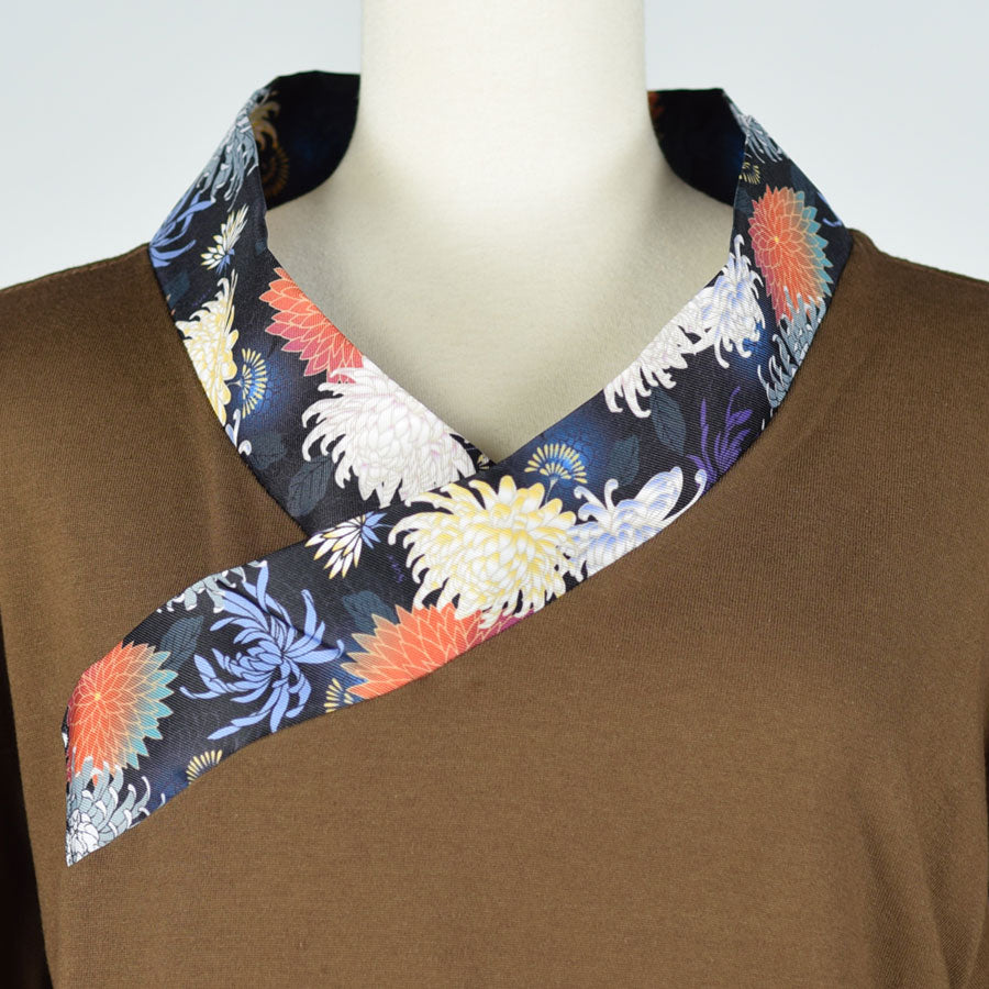gouk Kimono Collar T -shirt / H