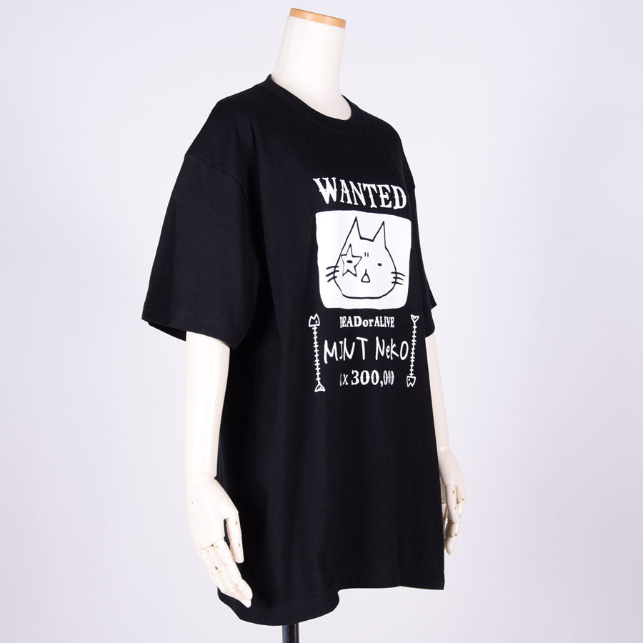 MINT NeKO Paul is the questioner T -shirt BK・XL