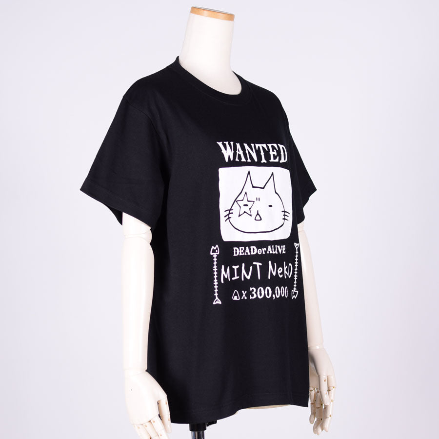 MINT NeKO Paul is the questioner T -shirt BK・M