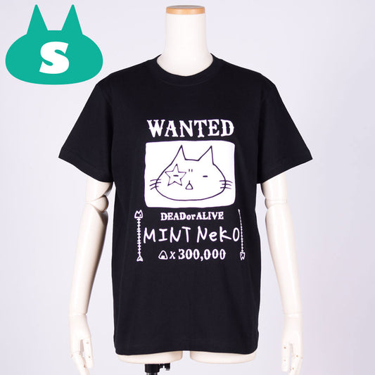 MINT NeKO Paul is the questioner T -shirt BK ・ S