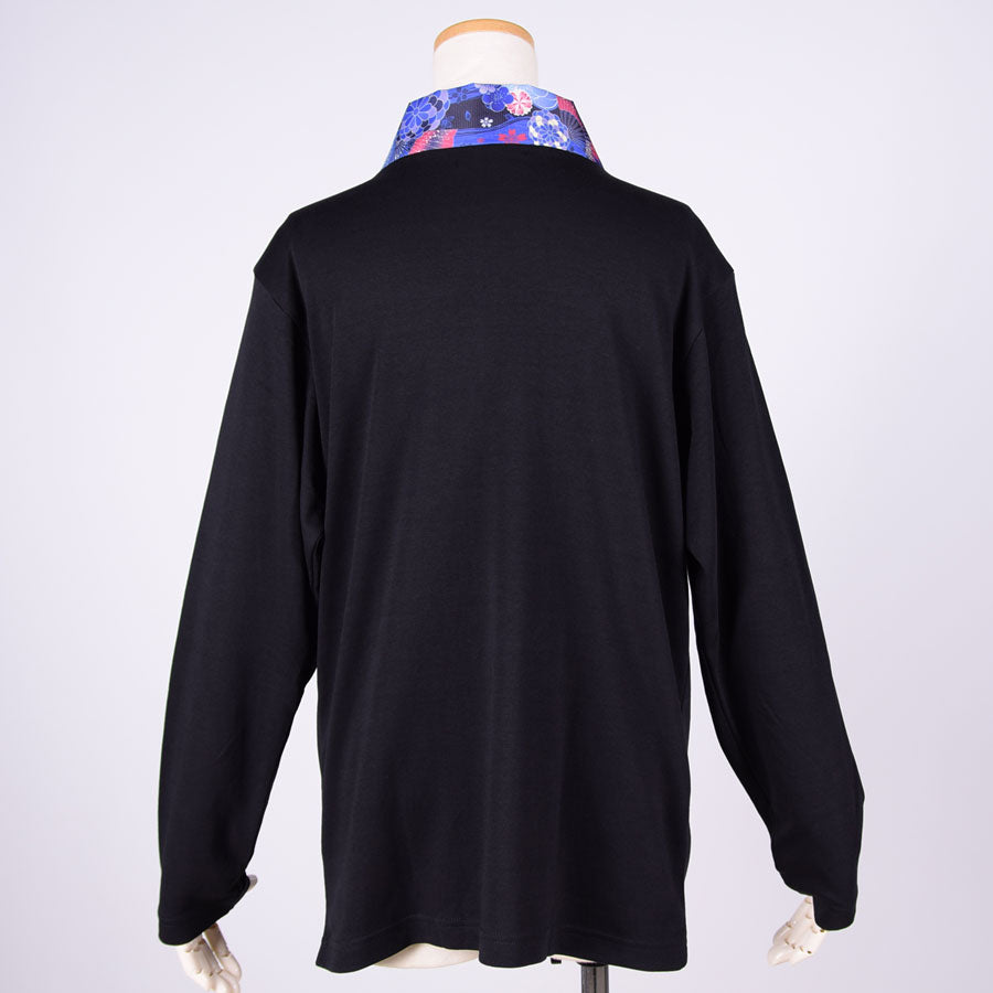 gouk Kimono Collar Long Sleeve T-shirt / J