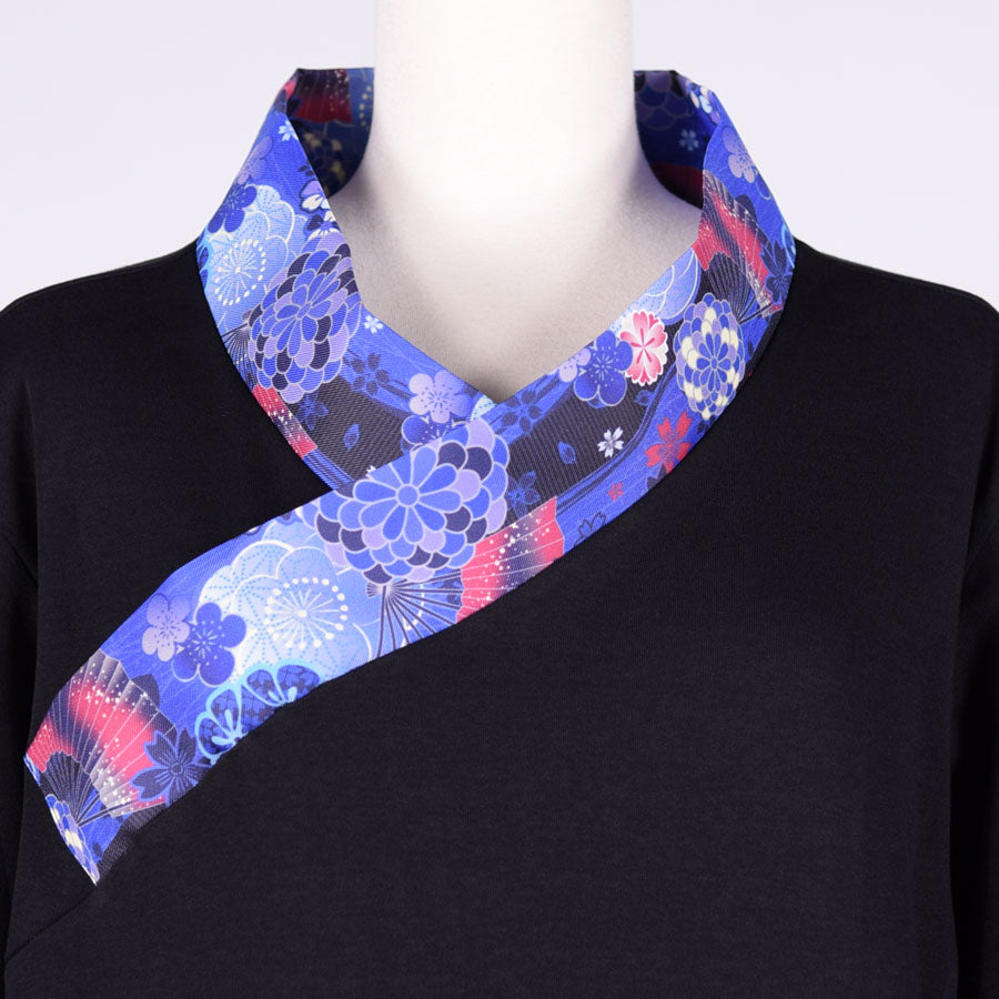 gouk Kimono Collar Long Sleeve T-shirt / J
