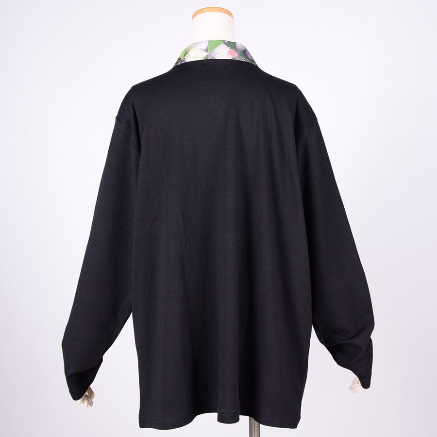 gouk 着物襟メンズ長袖カットソー D
