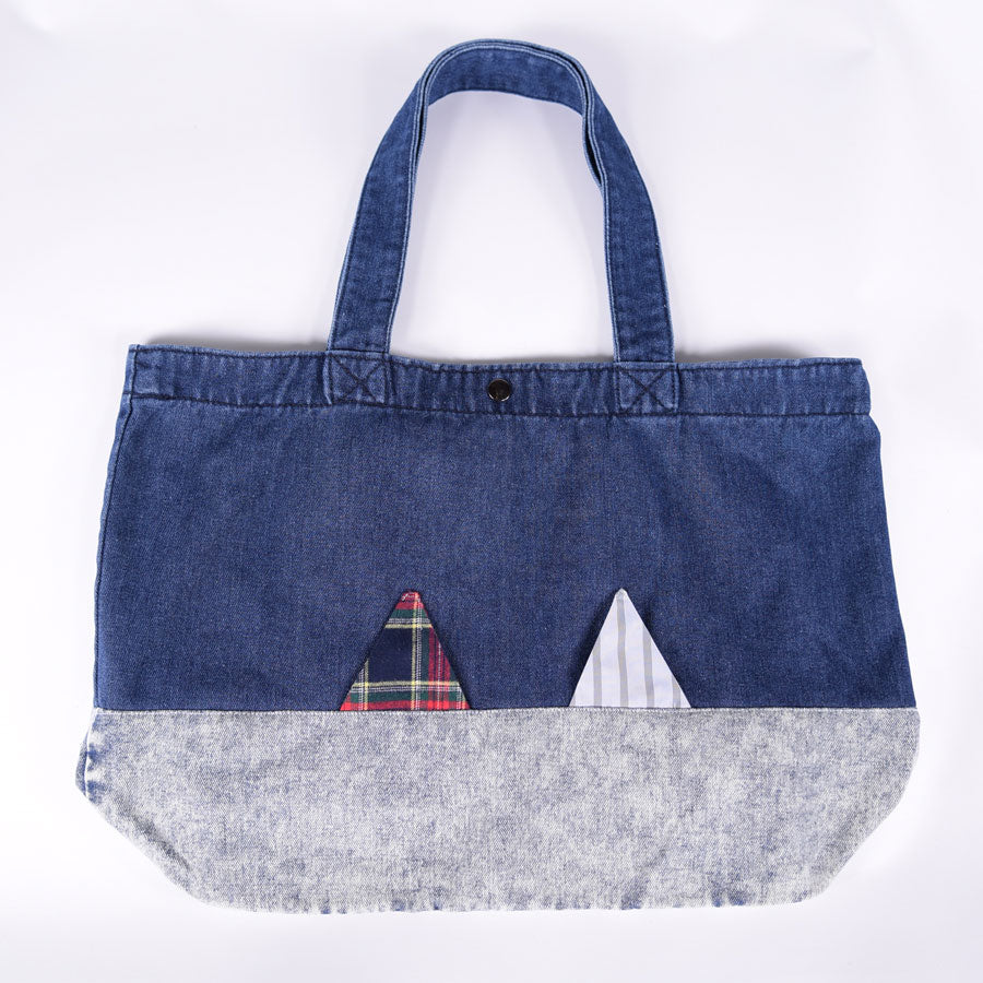MINT NeKO パッチワークデニムトートバッグ A
