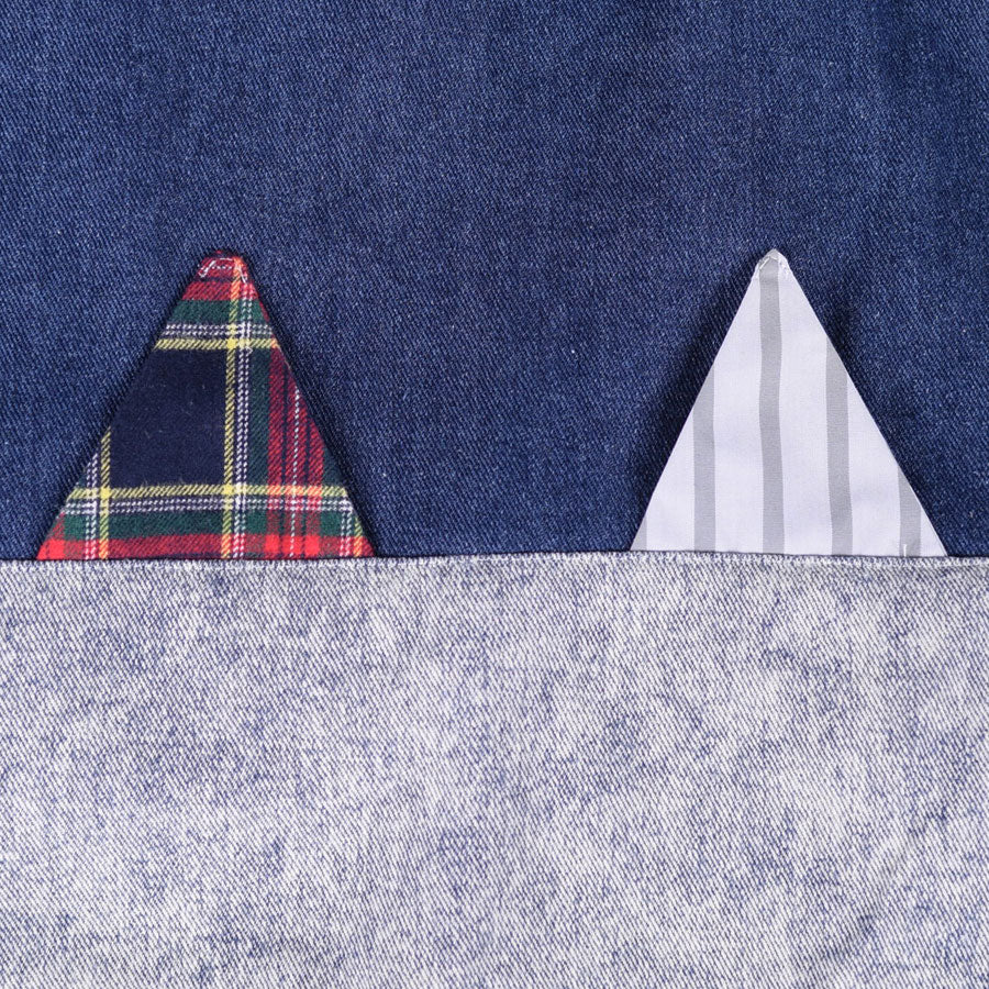 MINT NeKO パッチワークデニムトートバッグ A