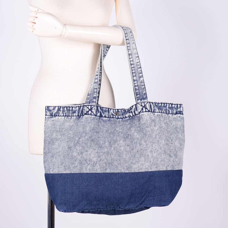 MINT NeKO パッチワークデニムトートバッグ B