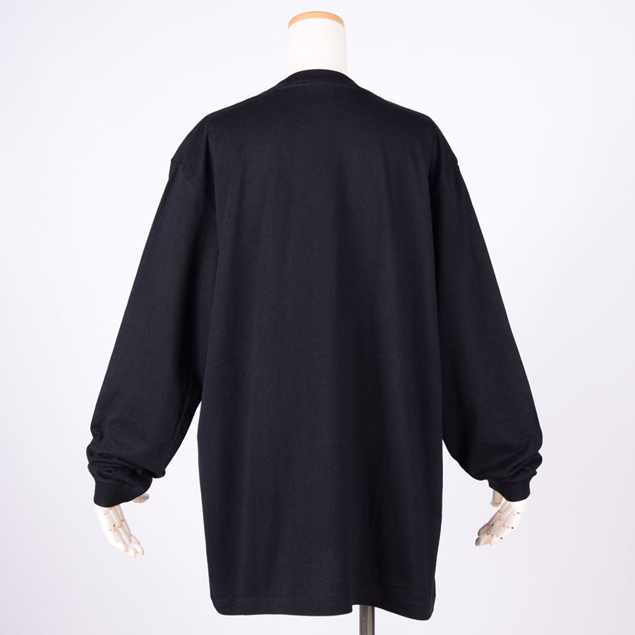 MINT NeKO Dot Logo Long Sleeve T-shirt / BK