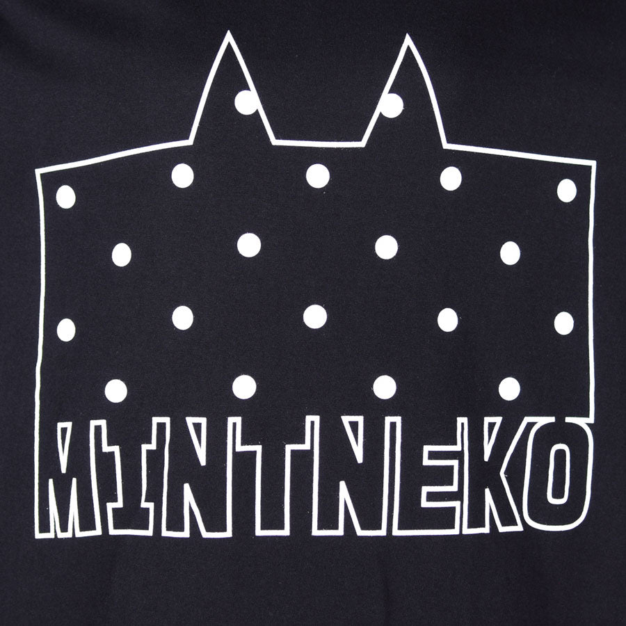 MINT NeKO Dot Logo Long Sleeve T-shirt / BK