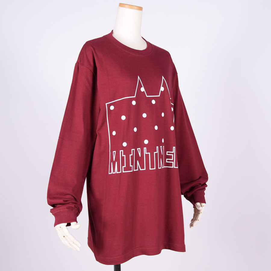 MINT NeKO Dot Logo Long Sleeve T-sh / RD